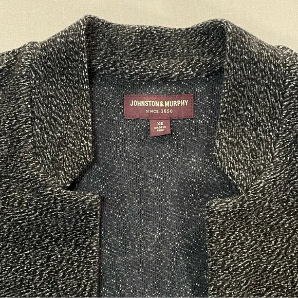 Johnston & Murphy Slub Open Front Cotton Cardigan Sweater Jacket - Womens XS - Picture 5 of 13